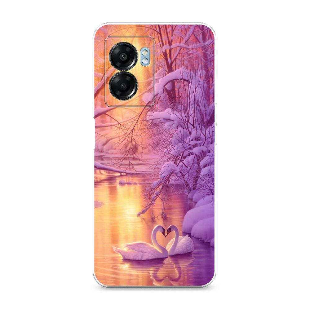 

Чехол для Oppo A57 5G/OnePlus Nord N300 5G "Зима 1", Фиолетовый;желтый, 2510250-2