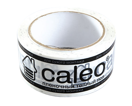 Скотч с логотипом CALEO универсальный белый скотч с логотипом я твой рот заклеивал 48 мм 45 м 1