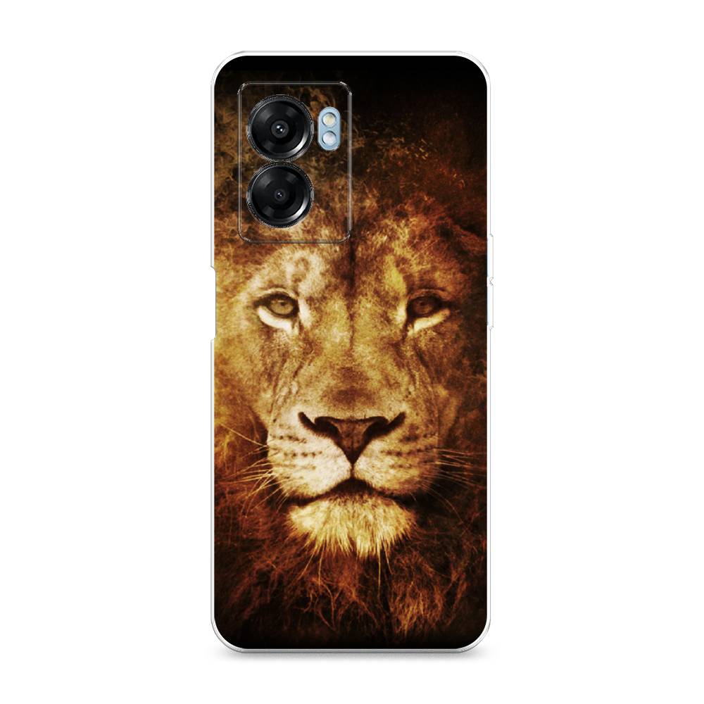 

Чехол для Oppo A57 5G/OnePlus Nord N300 5G "Лев", Черный;коричневый;желтый, 2510250-6