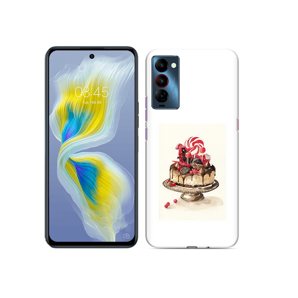 

Чехол MyPads Tocco для Tecno Camon 18 вкусный торт, Прозрачный, Tocco