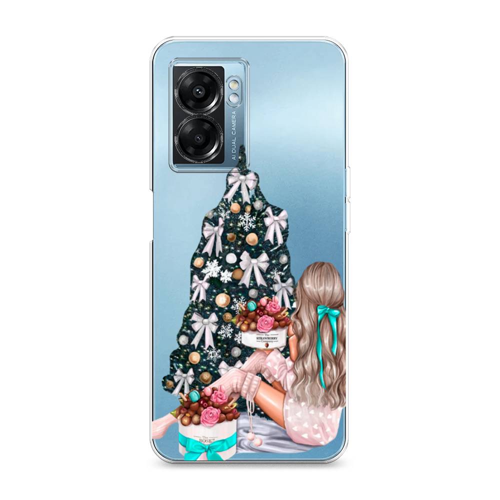 

Чехол для Oppo A57 5G/OnePlus Nord N300 5G "New Year", Зеленый;бежевый;голубой, 2510250-5