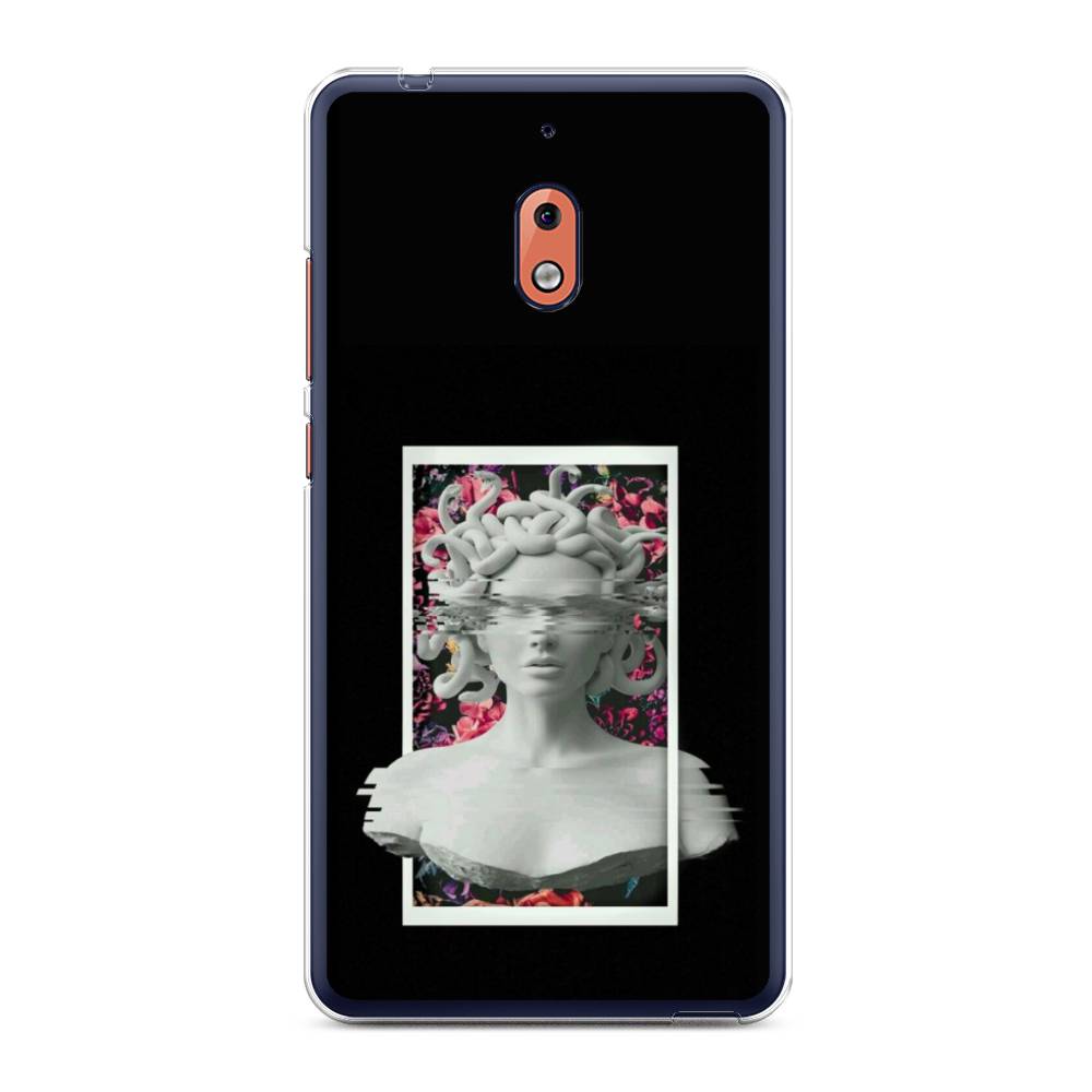 

Чехол на Nokia 2.1 "Web Punk Медуза Горгона", Черный;серый, 121550-6