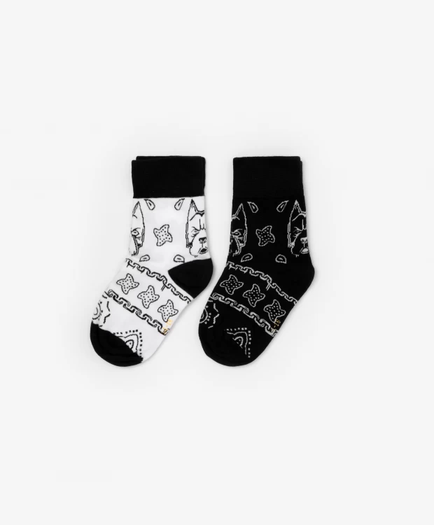 Носки детские Gulliver 22305BMC8508, черный, белый, 18-20