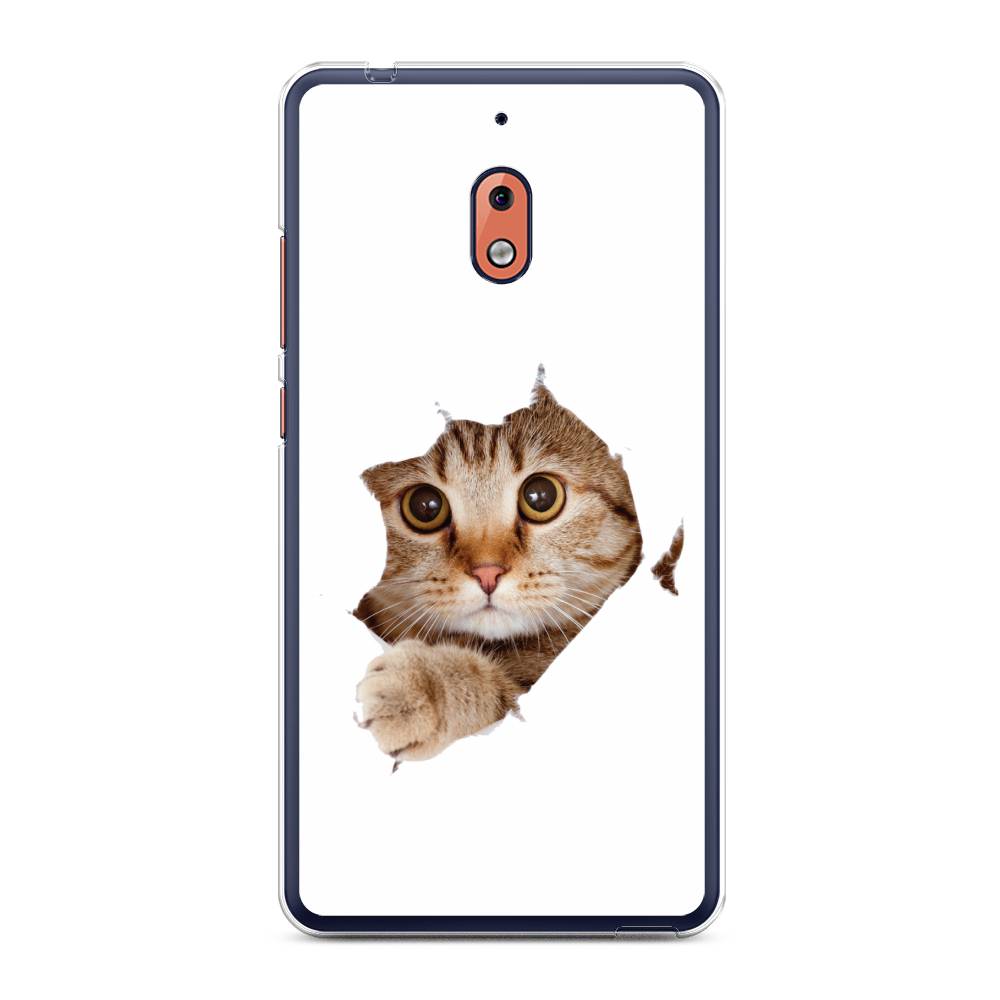 

Чехол на Nokia 2.1 "Кот и бумага", Белый;коричневый, 121550-1