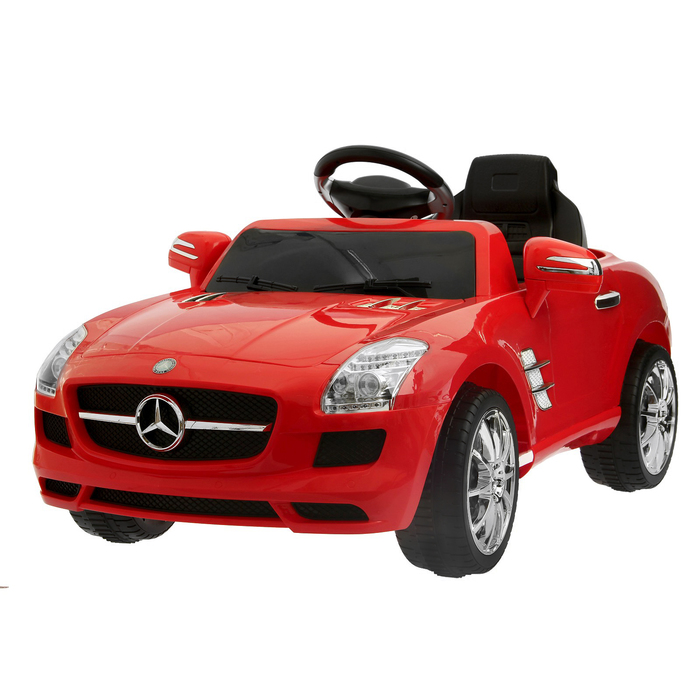 

Электромобиль MERCEDES-BENZ SLS, с радиоуправлением, свет и звук, цвет красный
