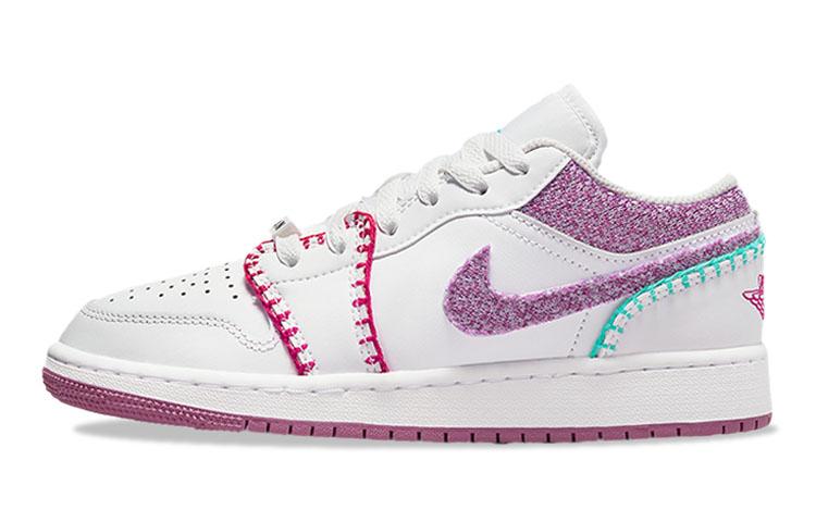 

Кеды унисекс Jordan Air Jordan 1 Low GS белые 37.5 EU, Белый, Air Jordan 1 Low GS