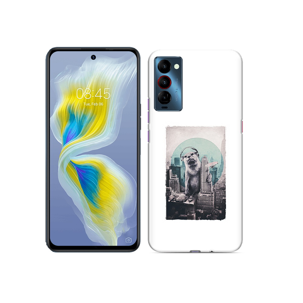 

Чехол MyPads Tocco для Tecno Camon 18 выдра в городе, Прозрачный, Tocco