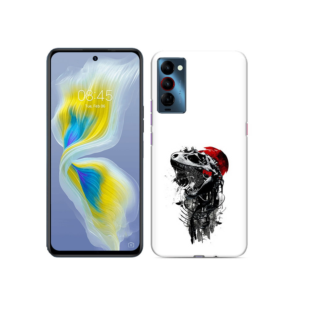

Чехол MyPads Tocco для Tecno Camon 18 вымерший динозавр, Прозрачный, Tocco
