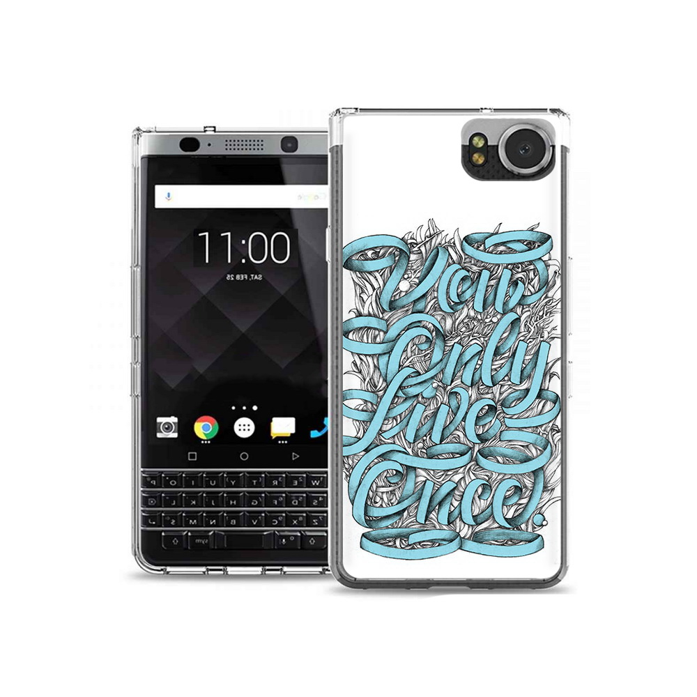 

Чехол MyPads Tocco для BlackBerry KeyOne слова из ленты абстракция, Tocco