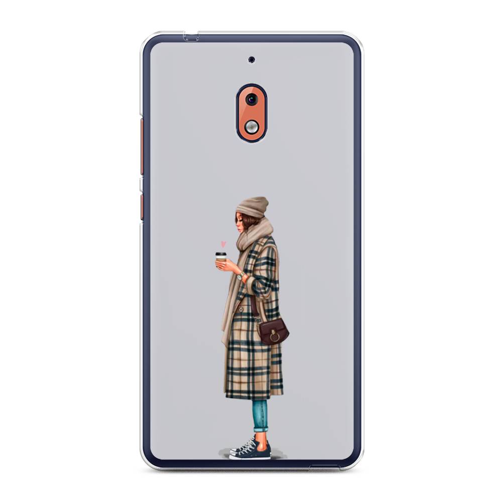 

Чехол на Nokia 2.1 "Утренний кофе", Коричневый;бежевый, 121550-6