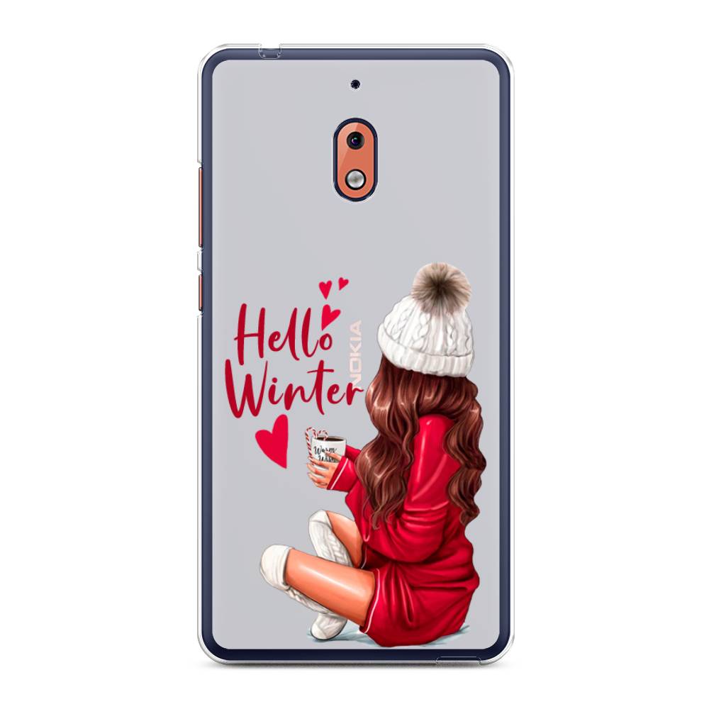 

Чехол на Nokia 2.1 "Hello winter", Красный;белый;коричневый, 121550-5