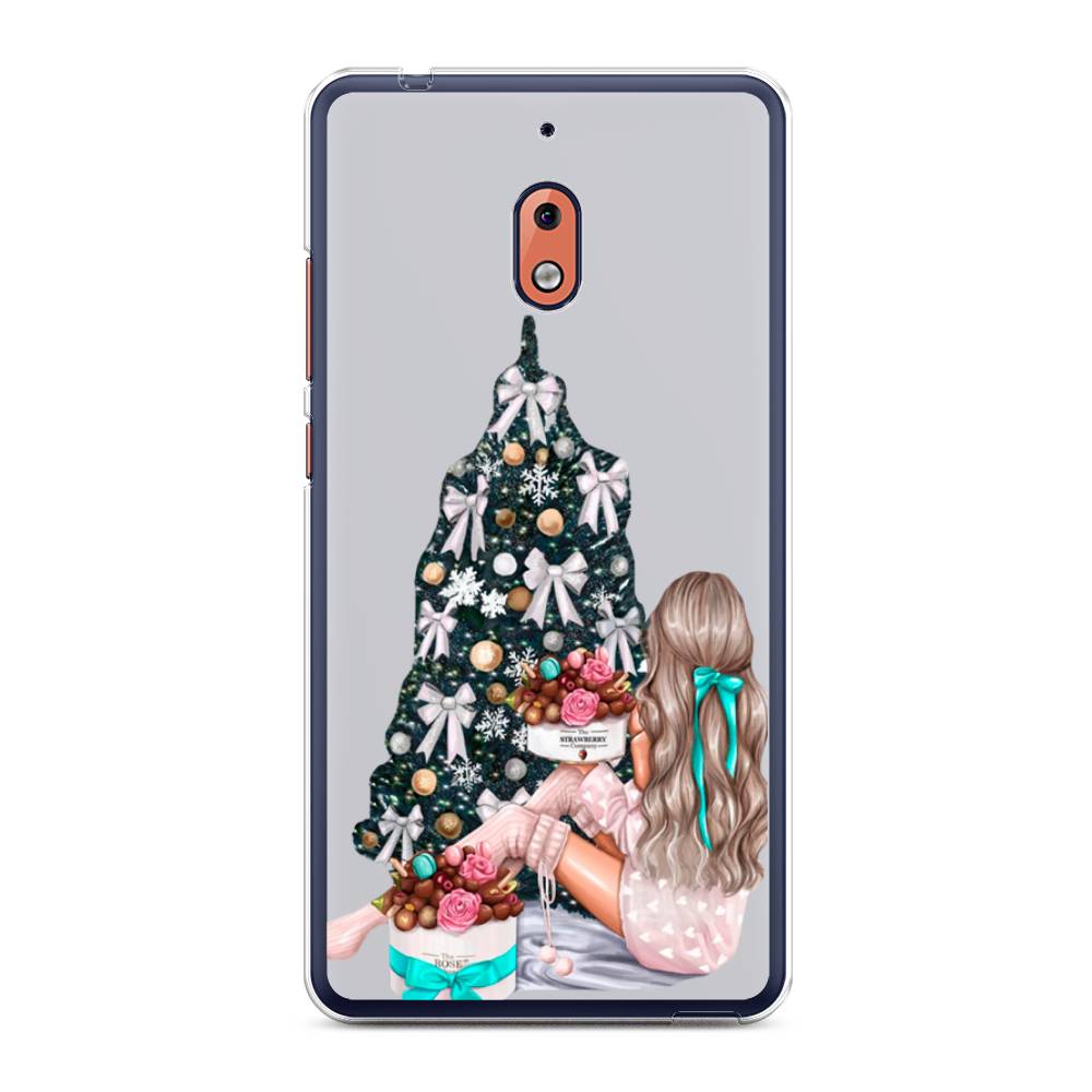 

Чехол на Nokia 2.1 "New Year", Зеленый;бежевый;голубой, 121550-5