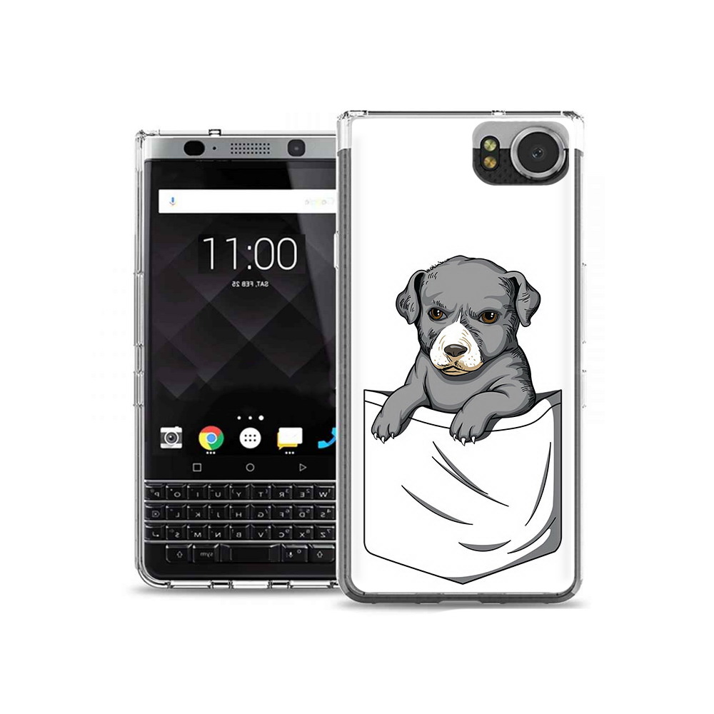 

Чехол MyPads Tocco для BlackBerry KeyOne собачка в кармане, Tocco