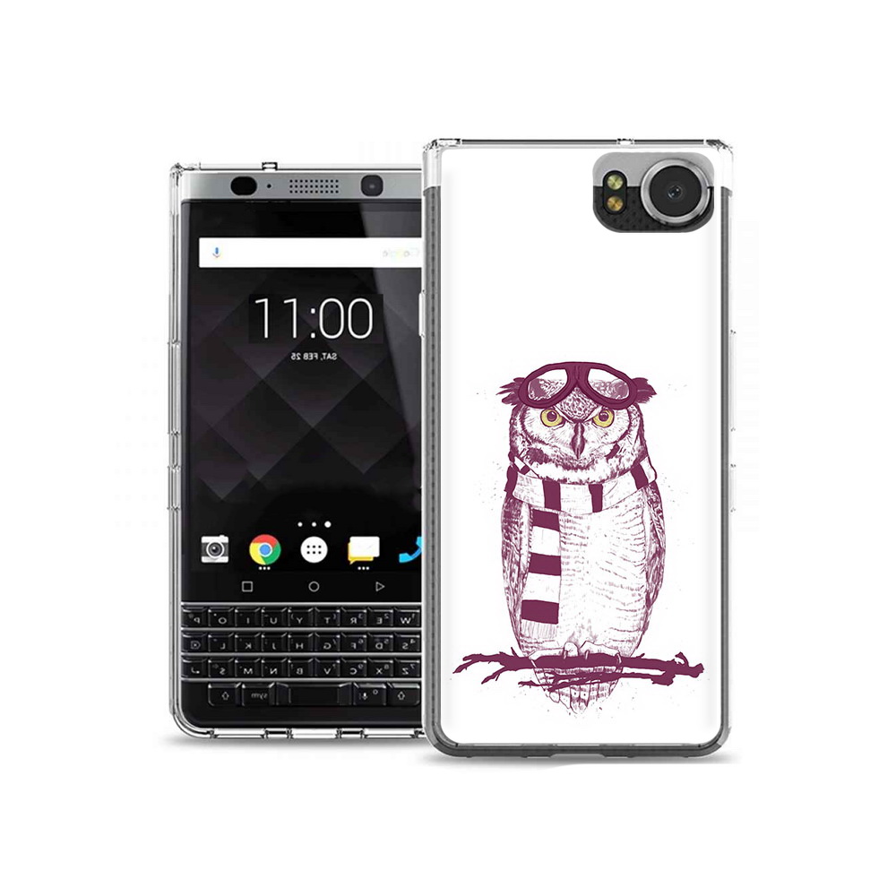 

Чехол MyPads Tocco для BlackBerry KeyOne сова-летчик, Tocco