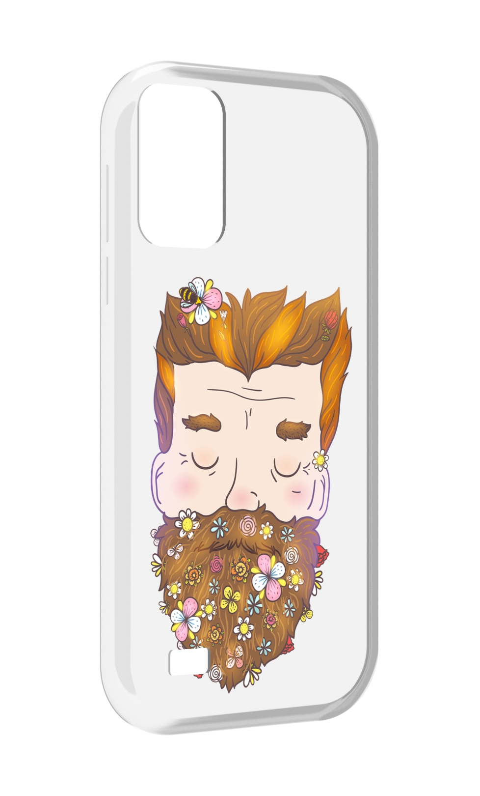 

Чехол MyPads мужчина с цветами в бороде для Oukitel C31, Прозрачный, Tocco