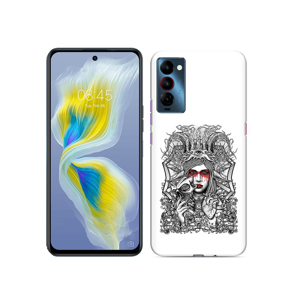 

Чехол MyPads Tocco для Tecno Camon 18 грусная девушка, Прозрачный, Tocco