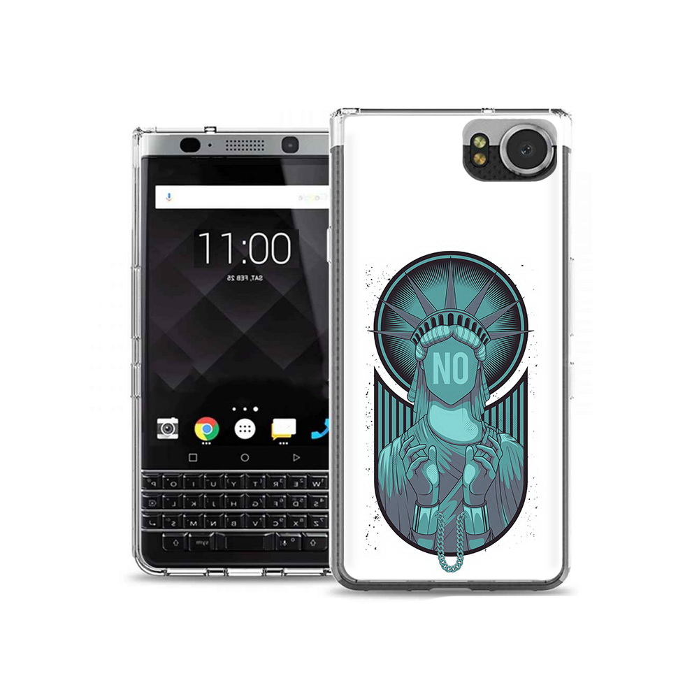 

Чехол MyPads Tocco для BlackBerry KeyOne статуя свободы зеленый, Tocco