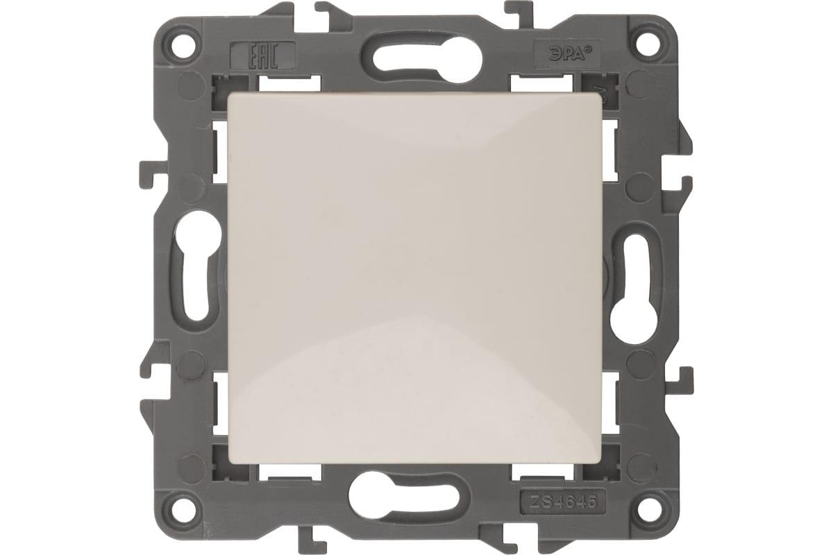 Кнопка ЭРА 14111102, 10АХ250В, Elegance, слоновая кость Б0047863