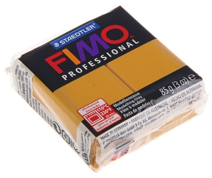 Глина полимерная Fimo Professional охра, арт. 8004-17 Staedtler / FIMO 8004-17, 85 г.