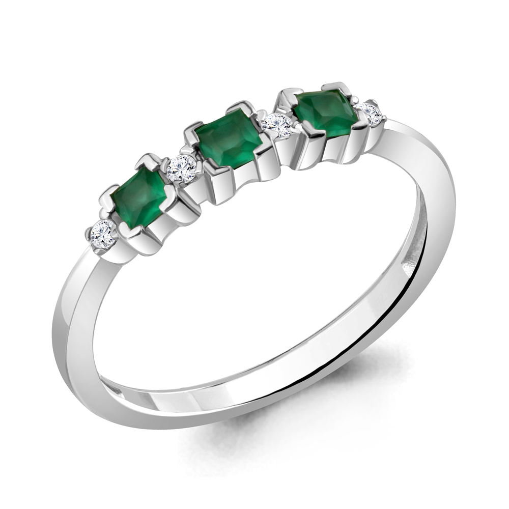 

Кольцо из серебра р. 17 AQUAMARINE 6942709А_925_р, 6942709А_925_р