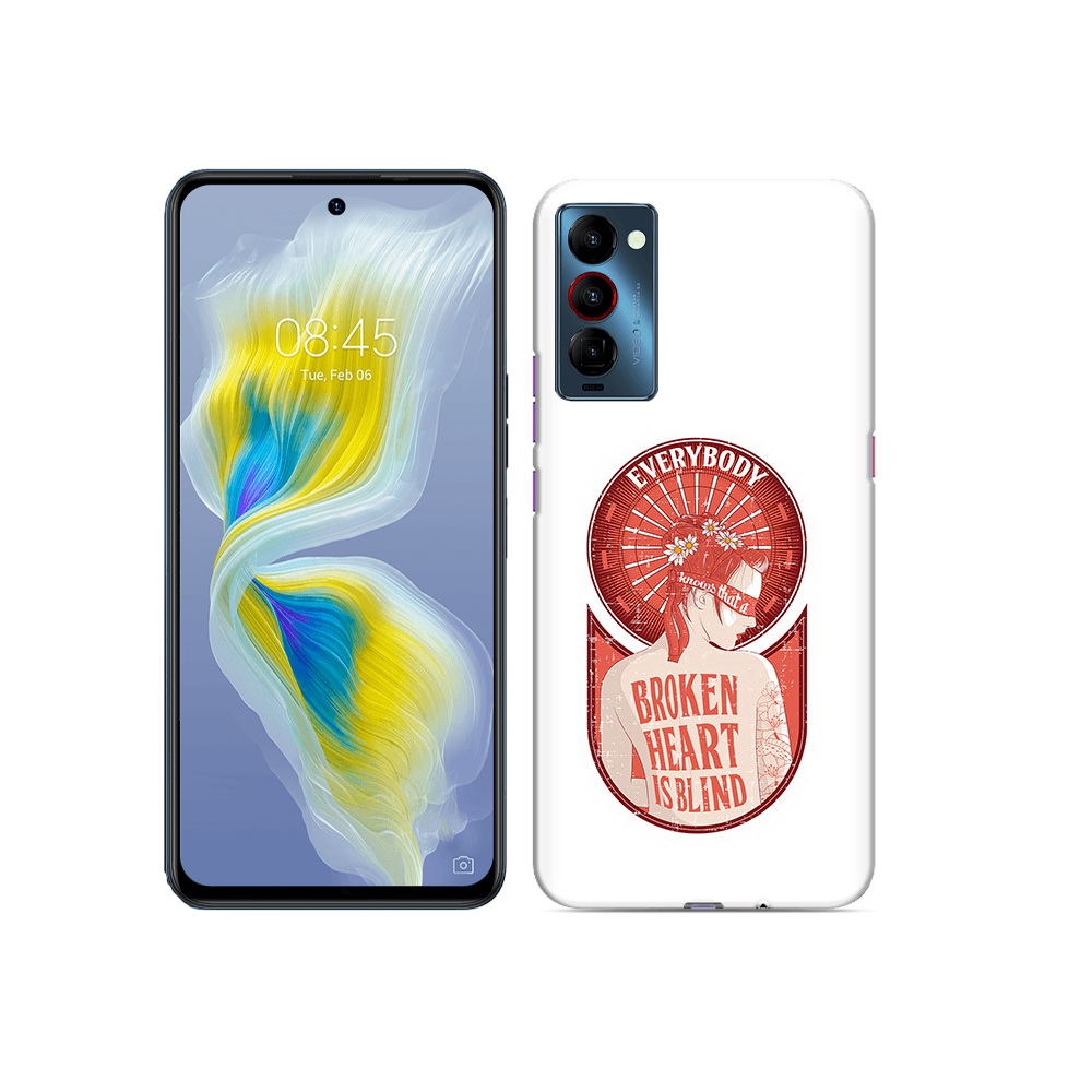

Чехол MyPads Tocco для Tecno Camon 18 девушка разбитое сердце, Прозрачный, Tocco