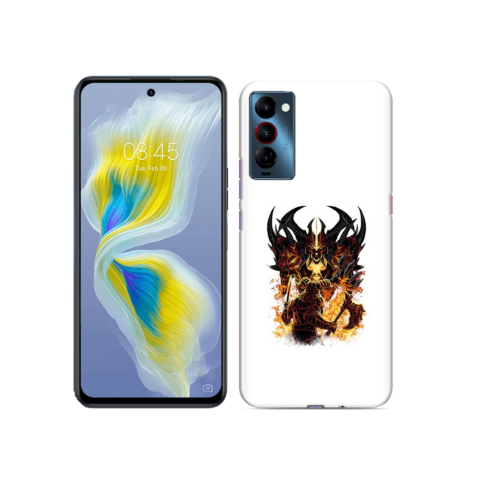 

Чехол MyPads Tocco для Tecno Camon 18 демон shadow fiend, Прозрачный, Tocco