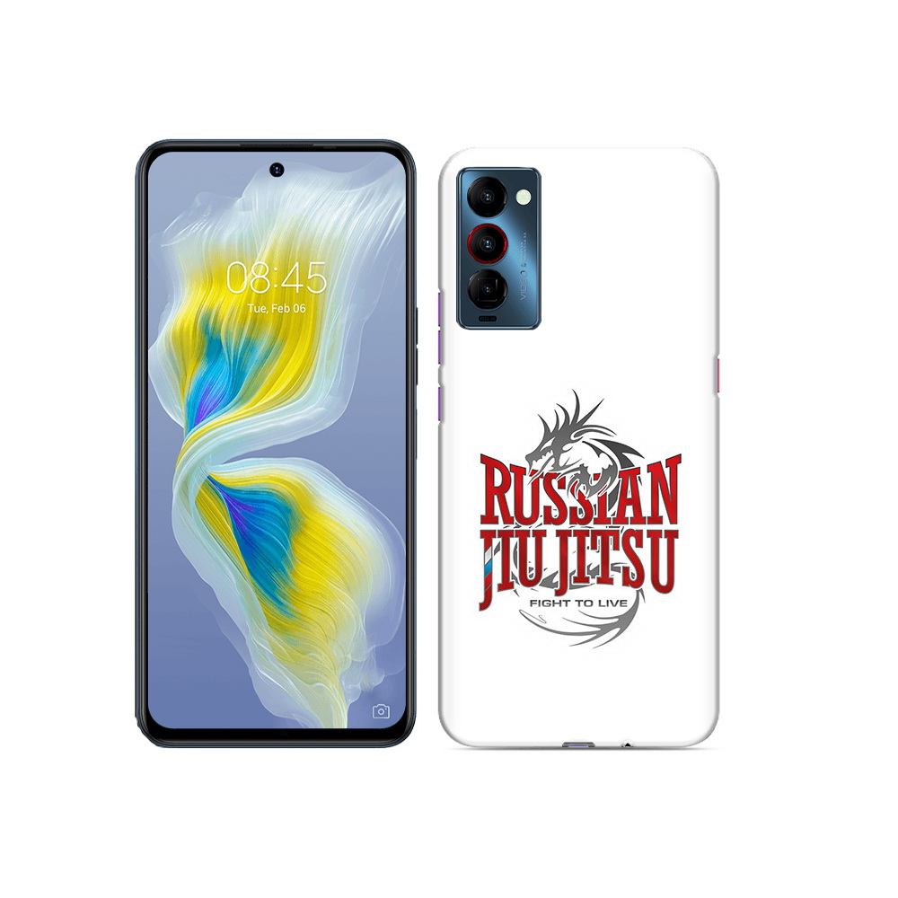 

Чехол MyPads Tocco для Tecno Camon 18 джиу джитсу, Прозрачный, Tocco