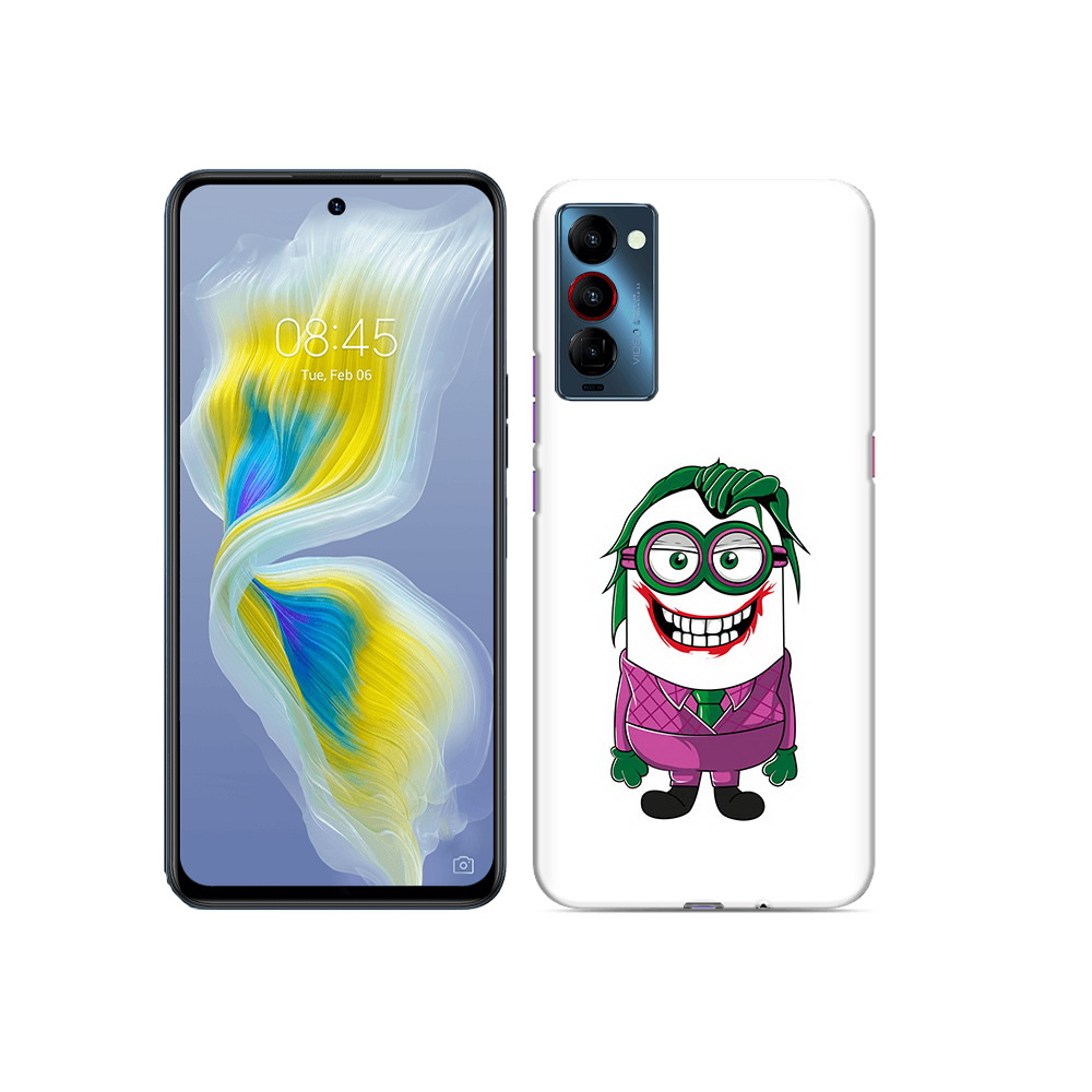 

Чехол MyPads Tocco для Tecno Camon 18 джокер миньон, Прозрачный, Tocco