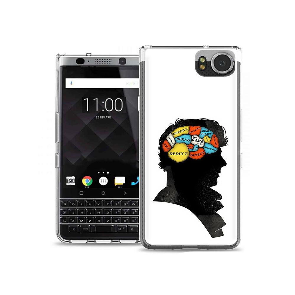 

Чехол MyPads Tocco для BlackBerry KeyOne темный рисунок, Tocco