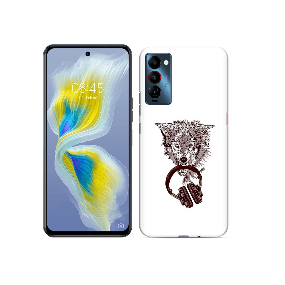 

Чехол MyPads Tocco для Tecno Camon 18 дикий волк, Прозрачный, Tocco