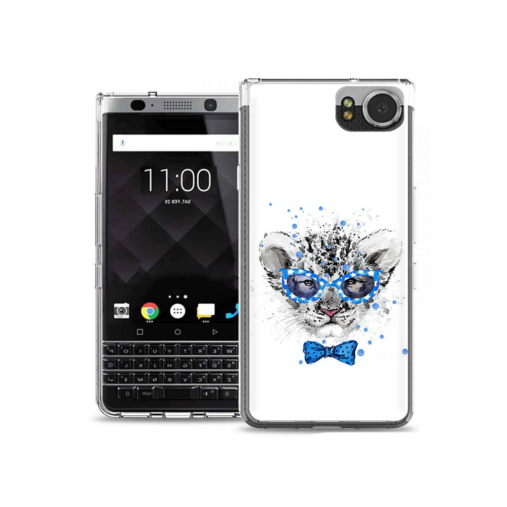 

Чехол MyPads Tocco для BlackBerry KeyOne тигренок с бабочкой, Tocco