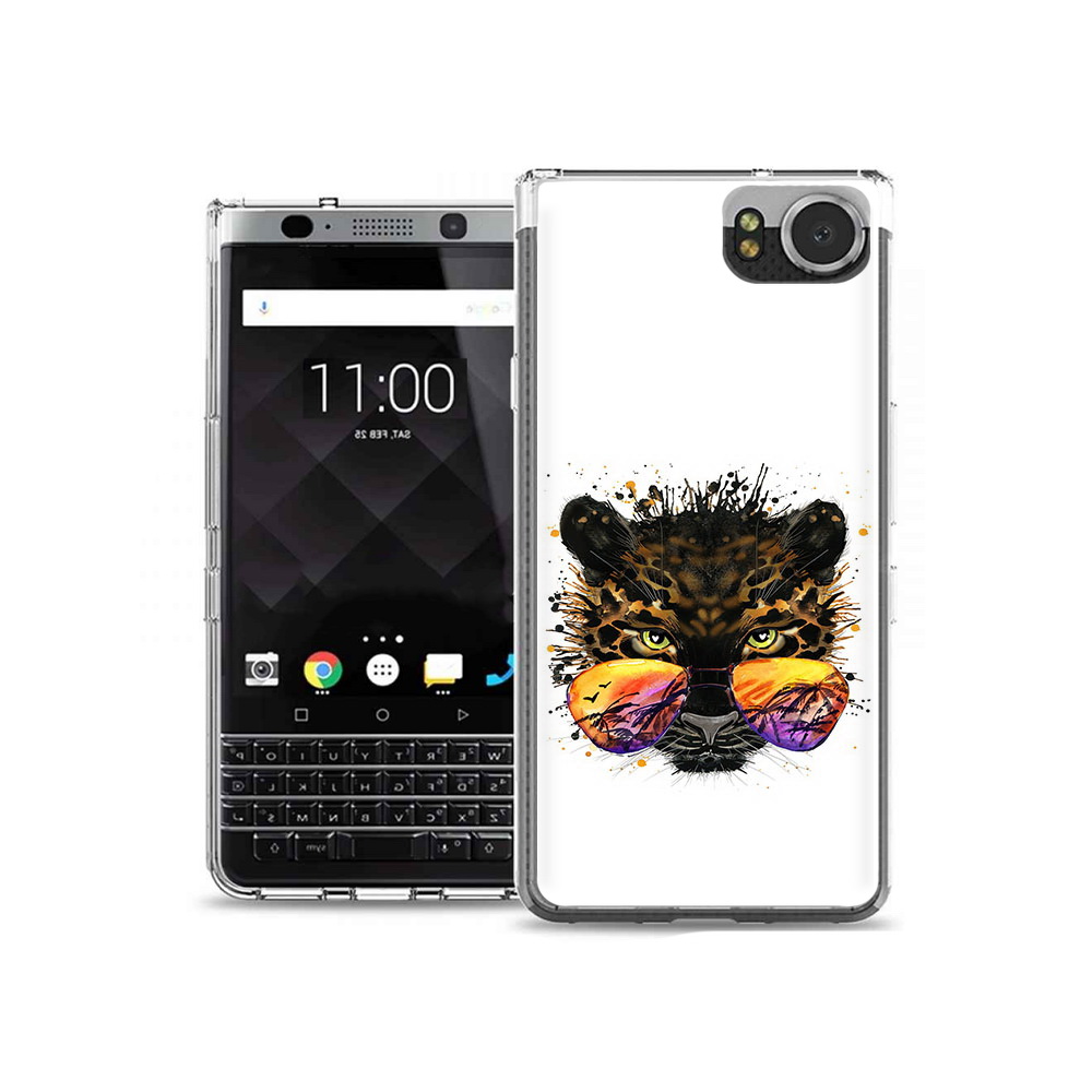 

Чехол MyPads Tocco для BlackBerry KeyOne тропический леопард, Tocco