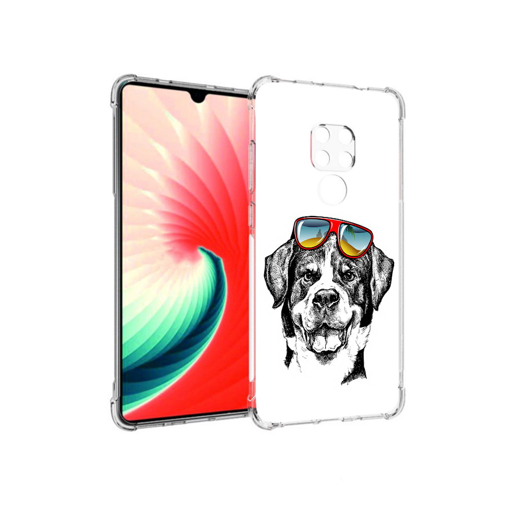 

Чехол MyPads Tocco для Huawei Mate 20 счастливая собака, Прозрачный, Tocco
