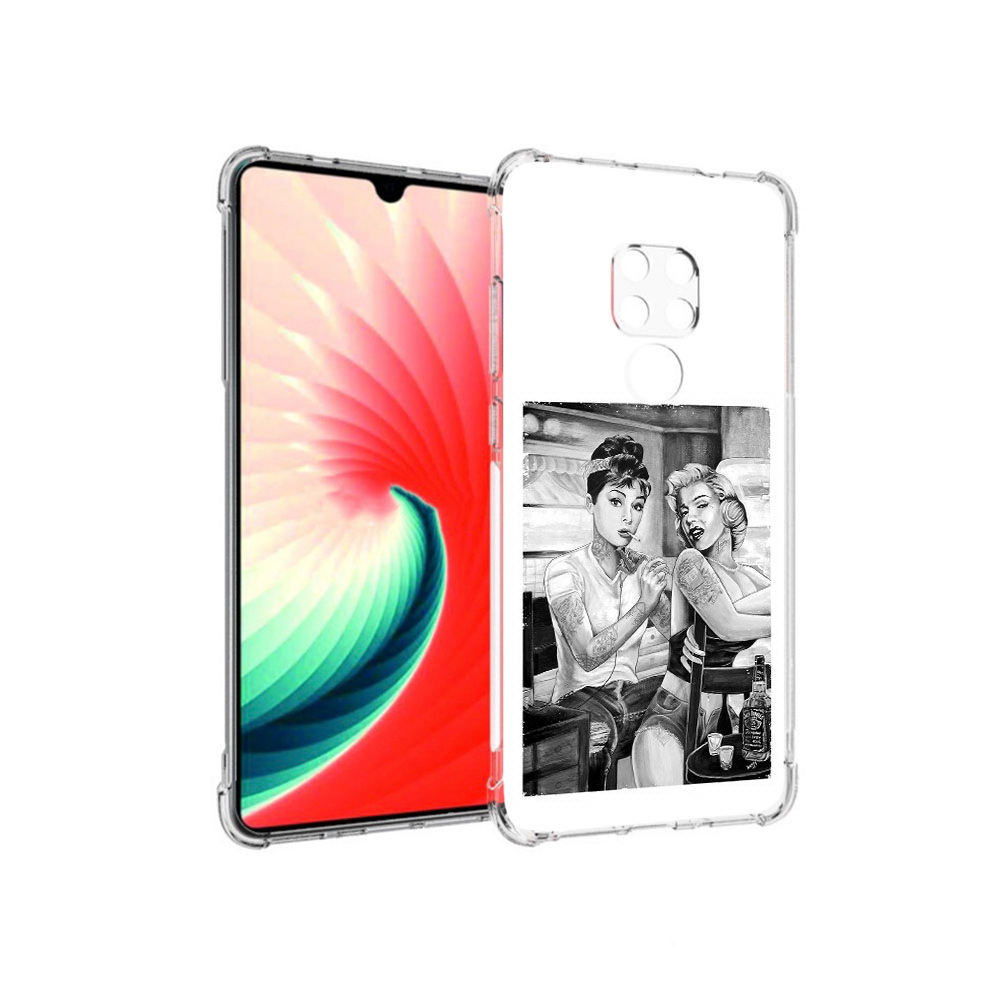 

Чехол MyPads Tocco для Huawei Mate 20 тату мастер, Прозрачный, Tocco