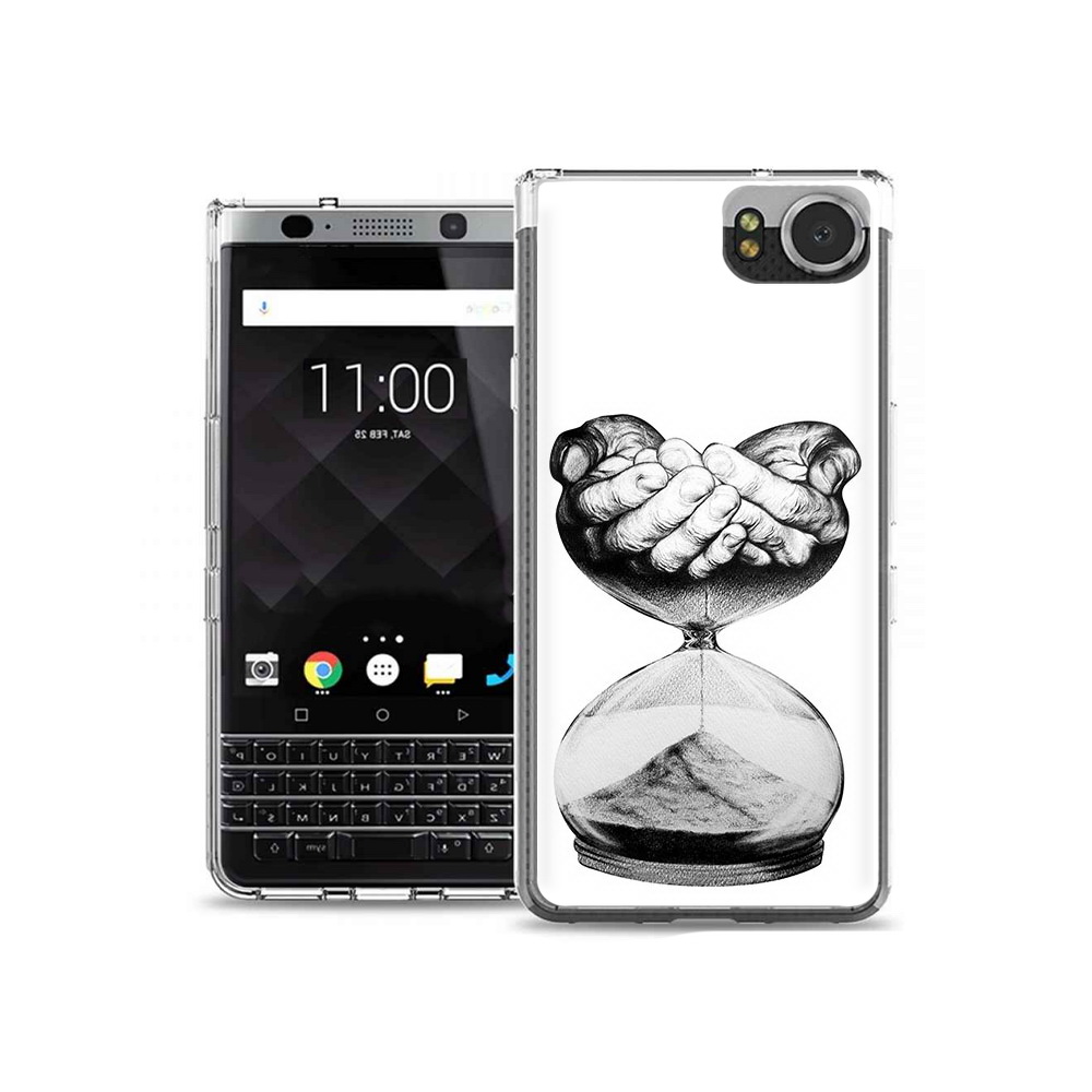 Чехол MyPads Tocco для BlackBerry KeyOne часы жизни черно белый