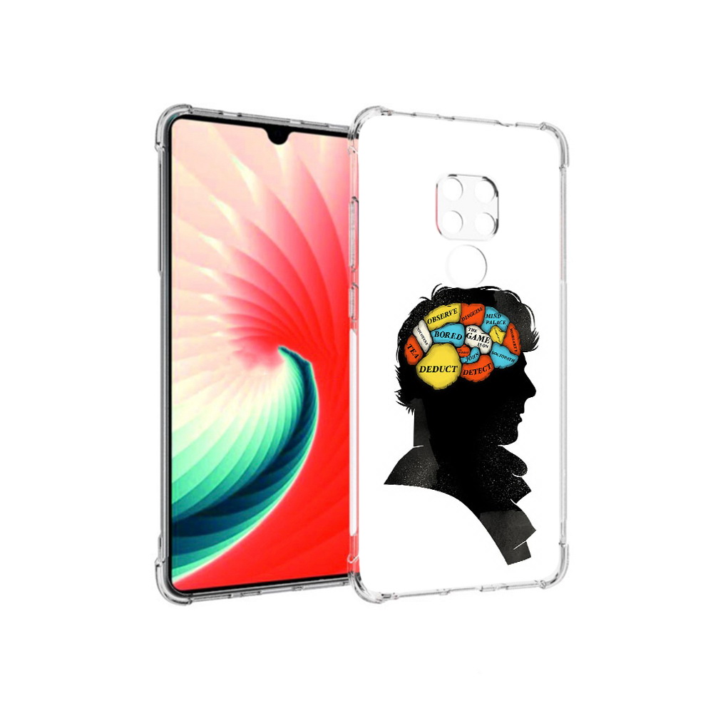 

Чехол MyPads Tocco для Huawei Mate 20 темный рисунок, Прозрачный, Tocco