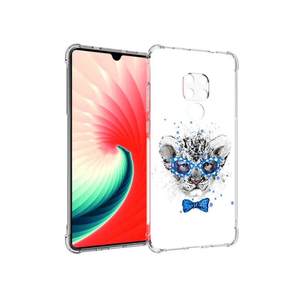 

Чехол MyPads Tocco для Huawei Mate 20 тигренок с бабочкой, Прозрачный, Tocco