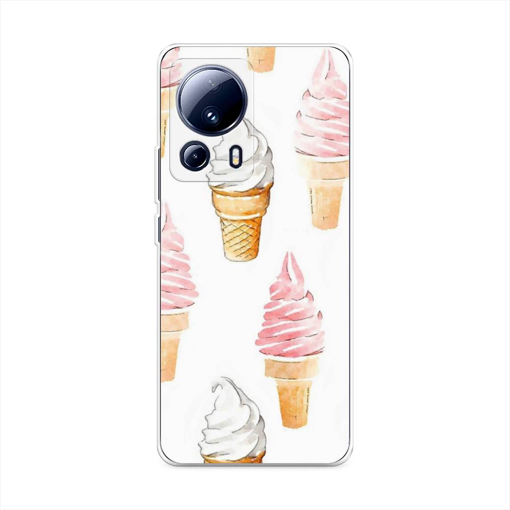 

Чехол Awog на Xiaomi 13 Lite "Нарисованное мороженое", Белый;розовый, 318150-10