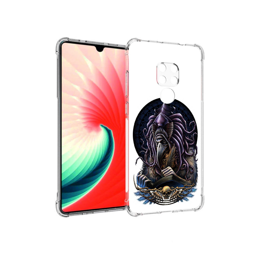 

Чехол MyPads Tocco для Huawei Mate 20 умный ворон, Прозрачный, Tocco