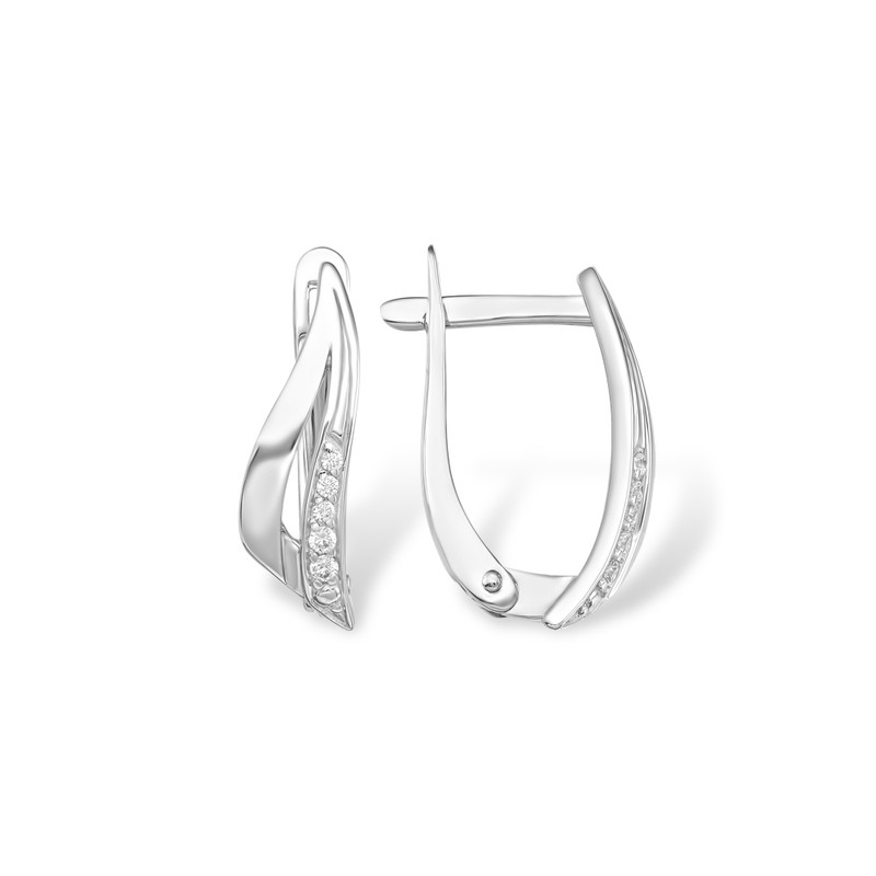 

Серьги из серебра EFREMOV 12100111277, фианит, 12100111277