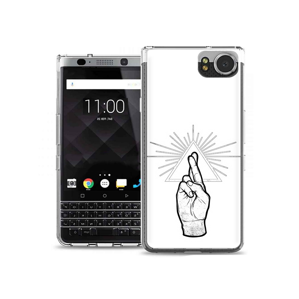 

Чехол MyPads Tocco для BlackBerry KeyOne черно белая рука, Tocco