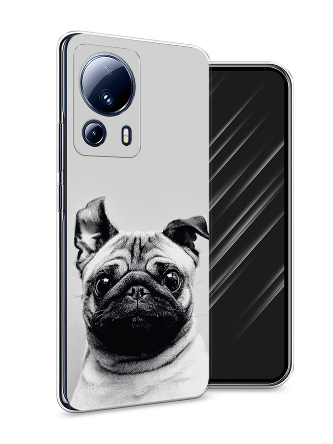 

Чехол Awog на Xiaomi 13 Lite "Ушастый мопс", Серый, 318150-1