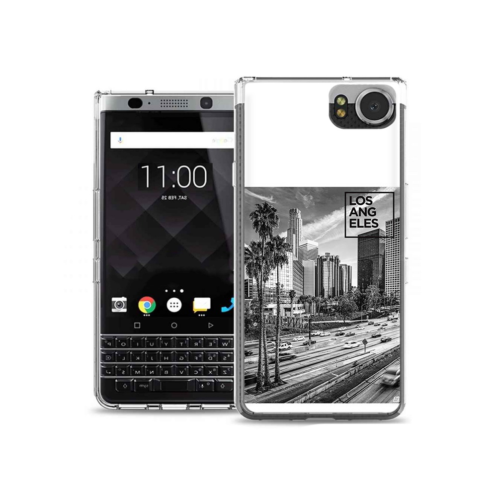 

Чехол MyPads Tocco для BlackBerry KeyOne черно белый лос анджелес, Tocco