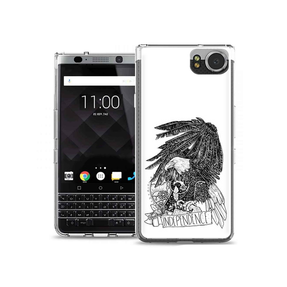 

Чехол MyPads Tocco для BlackBerry KeyOne черно белый сокол, Tocco