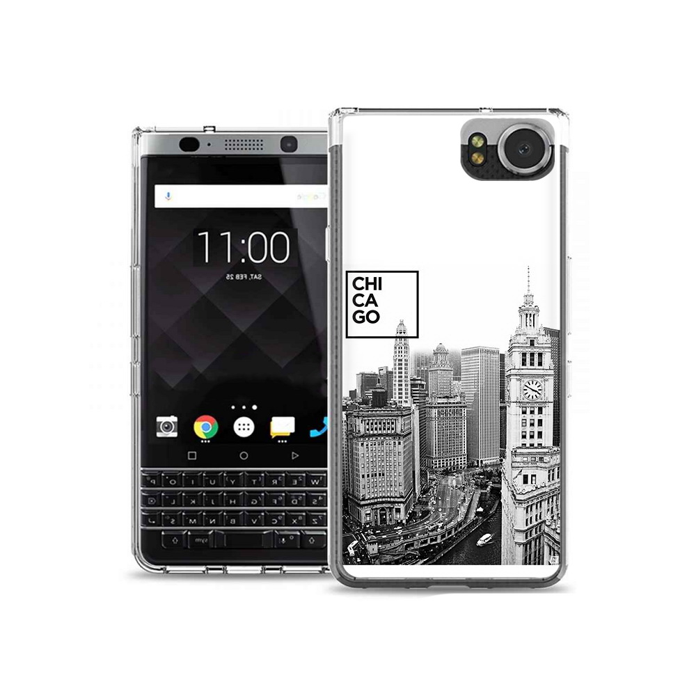 

Чехол MyPads Tocco для BlackBerry KeyOne черно белый чикаго, Tocco