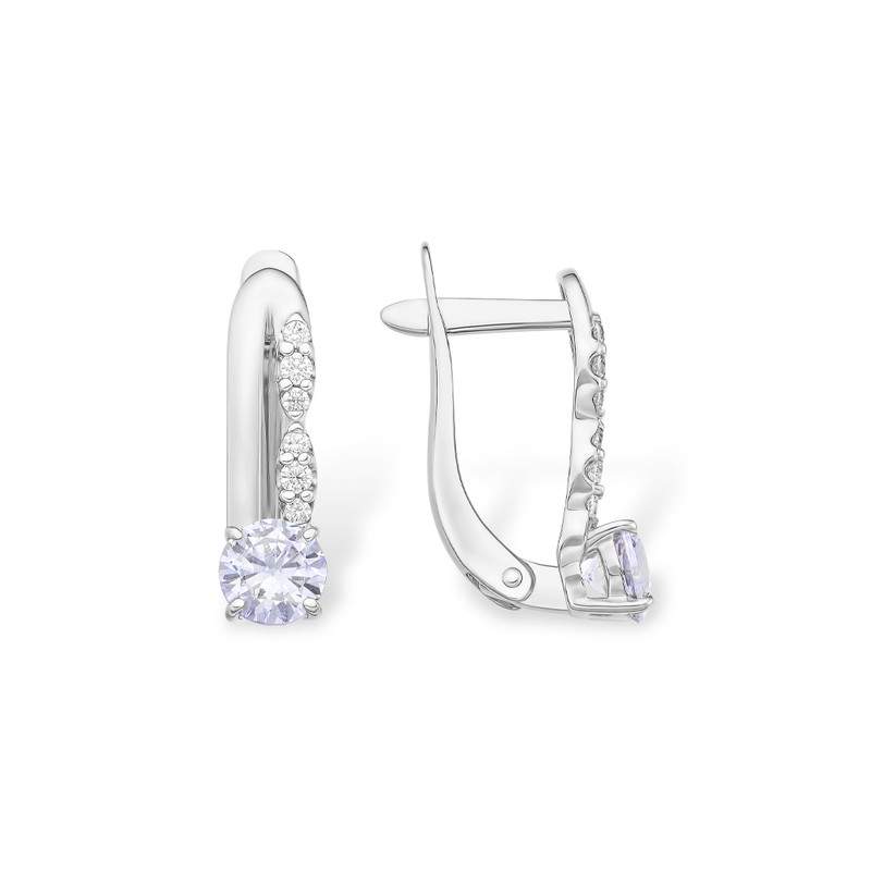 

Серьги из серебра EFREMOV 12100111348, фианит, 12100111348