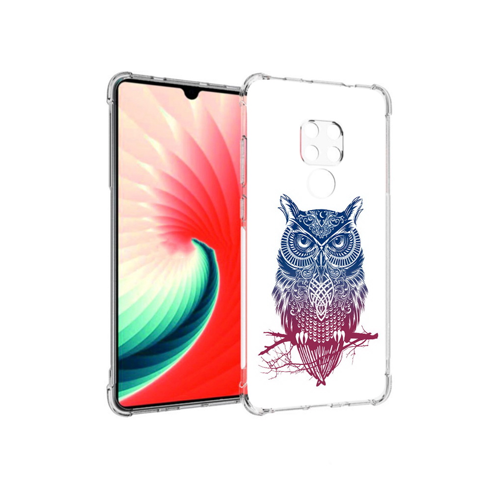 

Чехол MyPads Tocco для Huawei Mate 20 хиппи сова, Прозрачный, Tocco