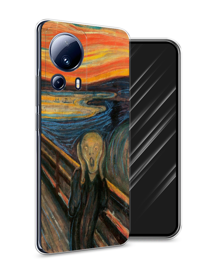 

Чехол Awog на Xiaomi 13 Lite "Крик", Оранжевый;синий;серый, 318150-9