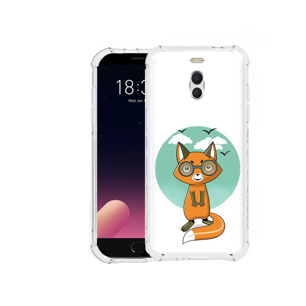 

Чехол MyPads Tocco для Meizu M6 Note задумчивая лиса, Прозрачный, Tocco