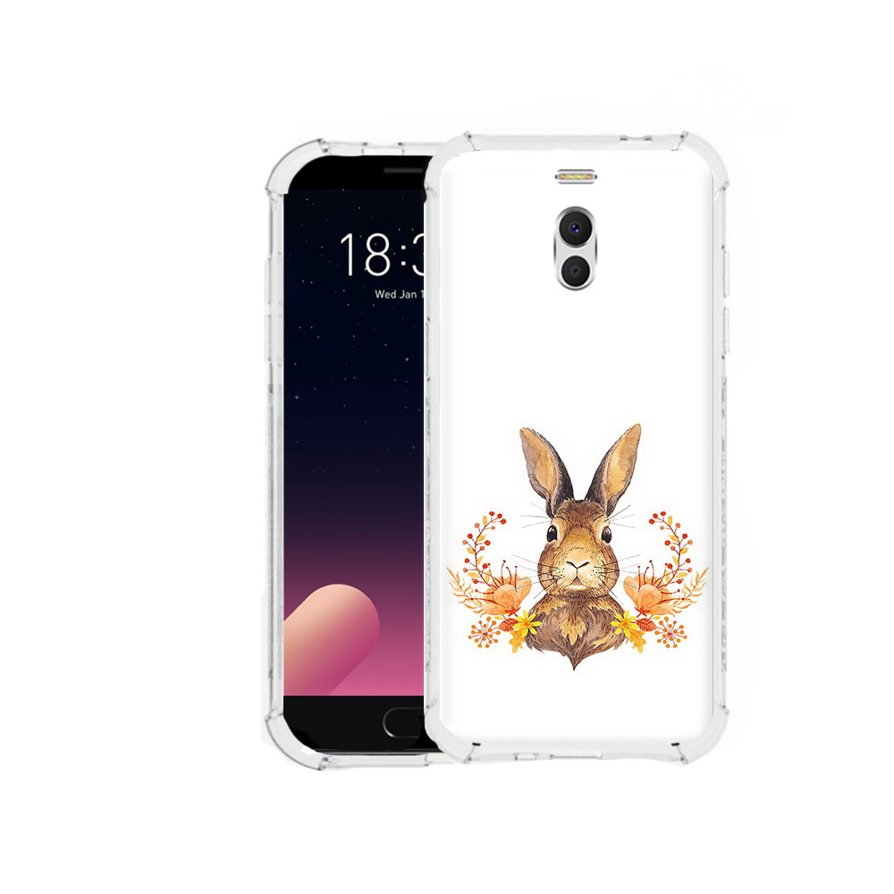 

Чехол MyPads Tocco для Meizu M6 Note зайка в цветах, Прозрачный, Tocco